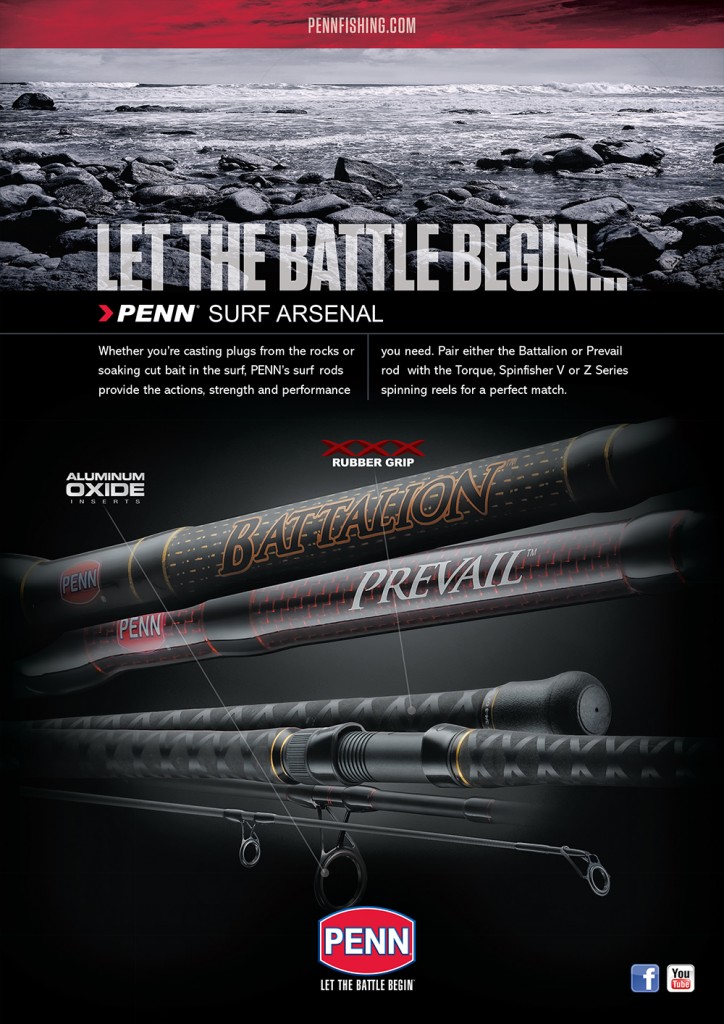 Win one of three PENN Prevail Surf Rods